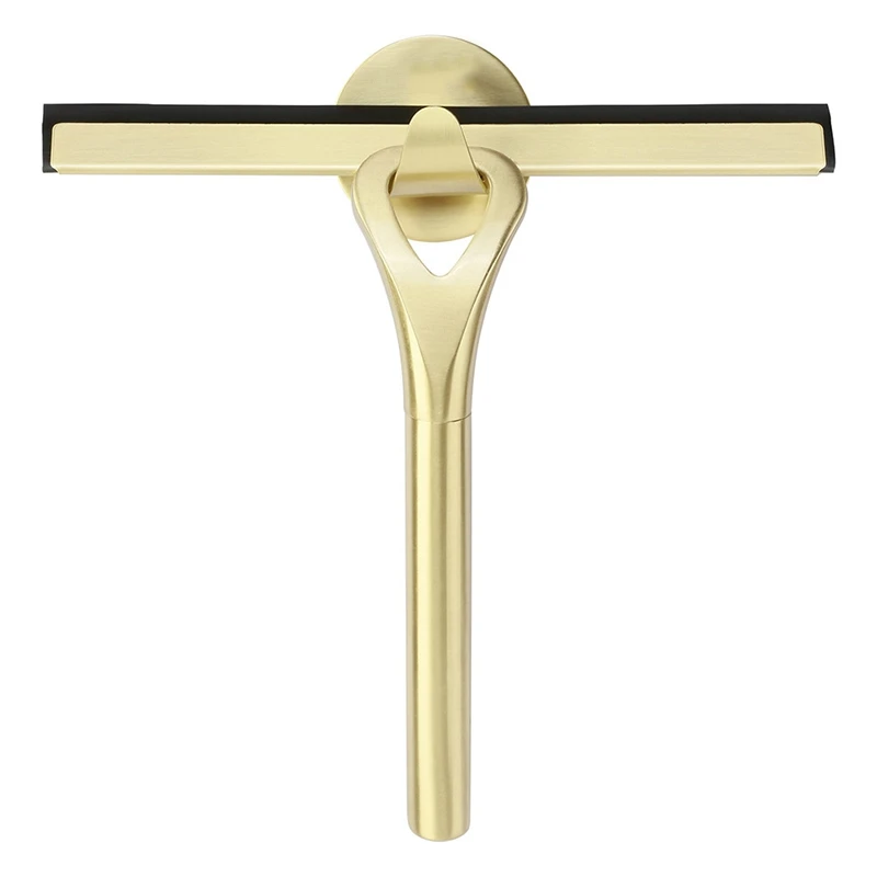 Glass Window Cleaning Shower Cleaning Bathroom Mirror Wiper with Suction Hook Water Vapor Removal