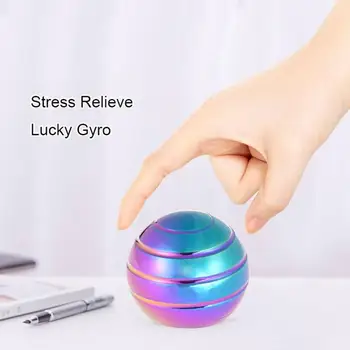 

Metal Spinning Top Desktop Decompression Finger Toys For Children Adult Spherical Gyroscope Office Pressure Relief Toy