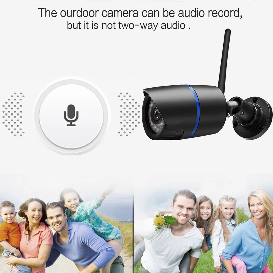 HD 1080P 720P Беспроводная ip камера P2P Обнаружение движения Водонепроницаемая WiFi пуля