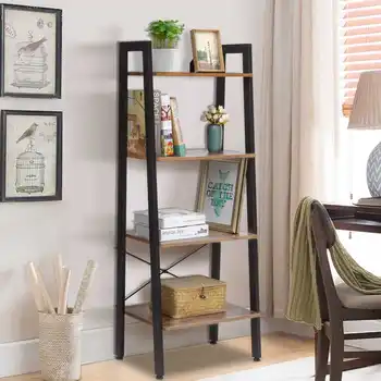 

Multi-layer bookshelf Floor-standing book Potted plant Storage Organizer bookcase Rack living room Shelf Home Furniture
