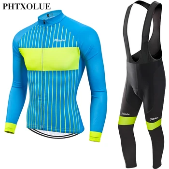 

Phtxolue Cycling Set Men Spring Autumn MTB Bike Wear Clothes Bicycle Clothing Ropa Maillot Ciclismo Cycling Clothing Jersey Set