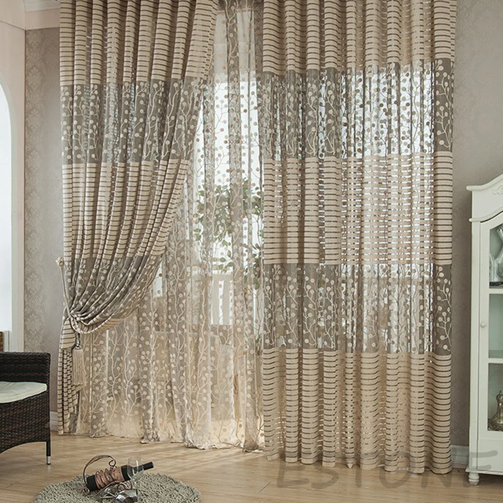 

Modern Room Tulle Door Window Curtain Balcony Drape Panel Sheer Scarfs Valances