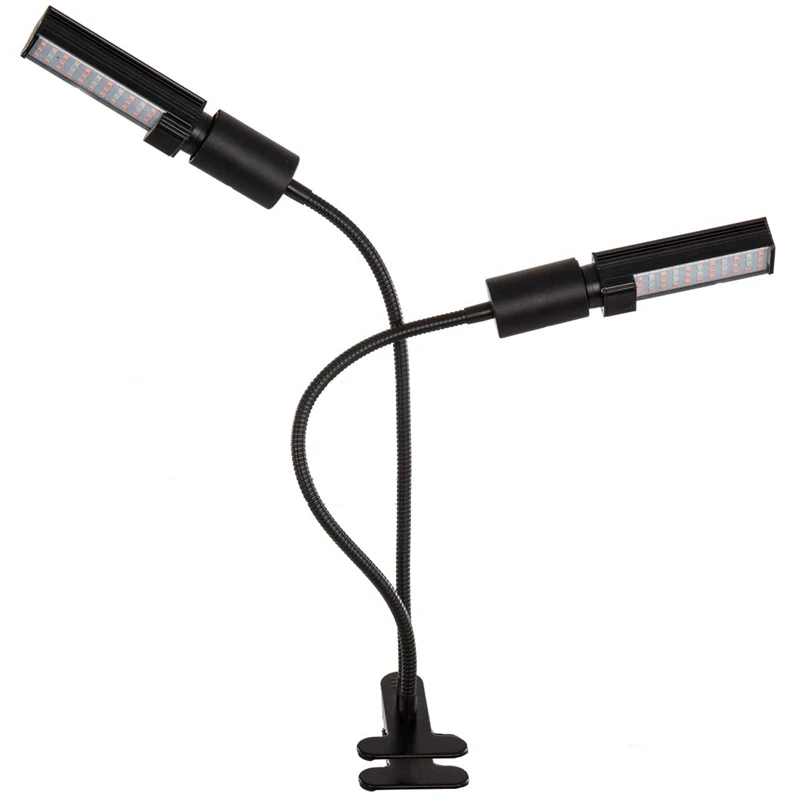 

Led Spectrum Grow Lights, 45W 88 Led Sunlike Plant Lamp With Replaceable Bulb,2-Head Divide Control Adjustable Gooseneck For I
