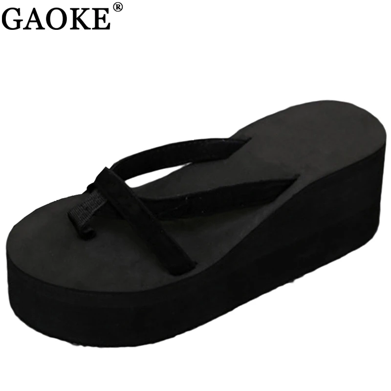 

2018 Summer Sandals Wedges Women Slip Flip Flops Beach Sandals Shoes Fashionable Casual Sandals Female Ladies Shoes