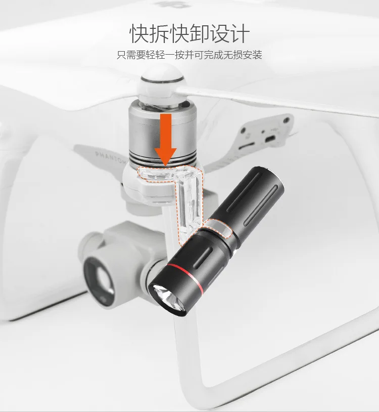 Pgytech DJI Phantom4 Genie 4 P/4A ночной Светильник s светодиодный светильник-зум Точечный светильник заполняющий светильник аксессуары