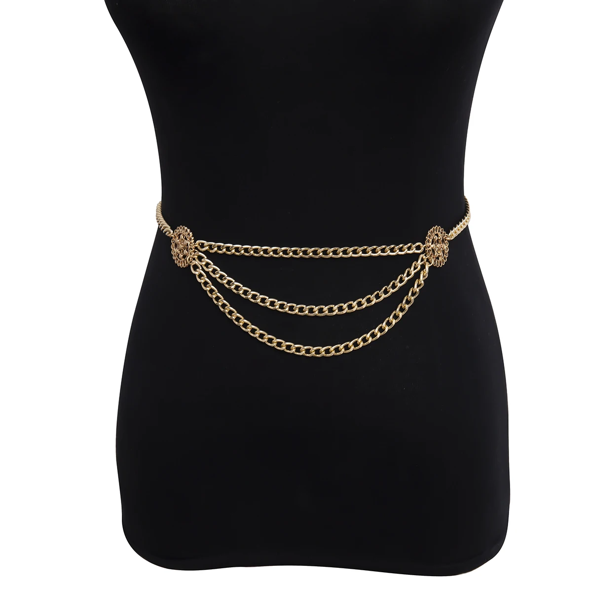 

Punk Metal Waist Chain Sexy Female Multi Layer Retro Tassel Belt Chain Body Chain Party Dress Female Jewelry