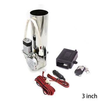 

3" 76mm Exhaust Control Valve Exhaust Pipe Electric Pipe Exhaust Electrical Cutout with Remote Control Wholesale Valve