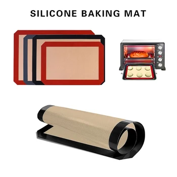 

Silicone Baking Mat Non-Stick Oven Sheet Liner Bakeware Pad For Cake Cookie Bread Macaron Pastry Kitchen Accessories Baking Tool