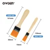 OWDEN 5Pcs Nylon Glue Brush Wooden Handle Oil-Painting Multi Functional Leather Tool ► Photo 2/5