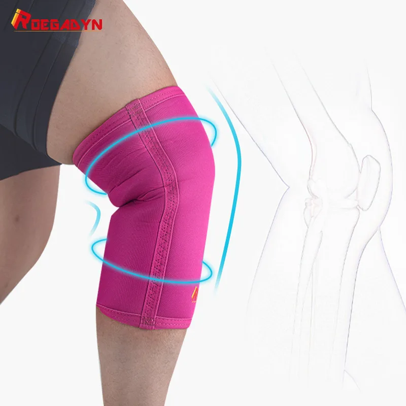 Knee Pad Knee Support Knee Brace Knee Wraps ROEGADYN 7Mm Stiff Neoprene Liftweighting Knee Pads Knee Braces Support For Arthritis Compression Pads For Sport