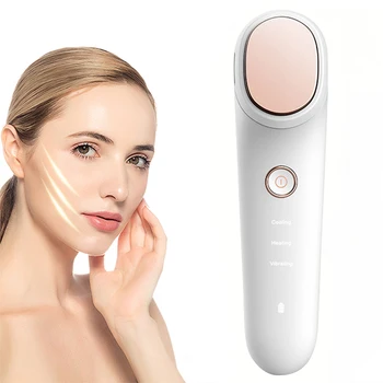 

New Multifunction Hot Cold Ion Beauty Instrument Facial Lifting Vibration Massager Skin Pore Cleaner Import Export Beauty Tools