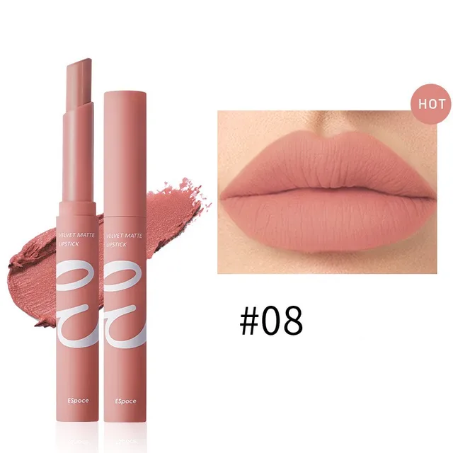 Waterproof Matte Velvet Lipstick  12 Colors Long Lasting Red  Pink Lipsticks Non Stick Nude Series  Lip Tint  Cosmetic Makeup 3