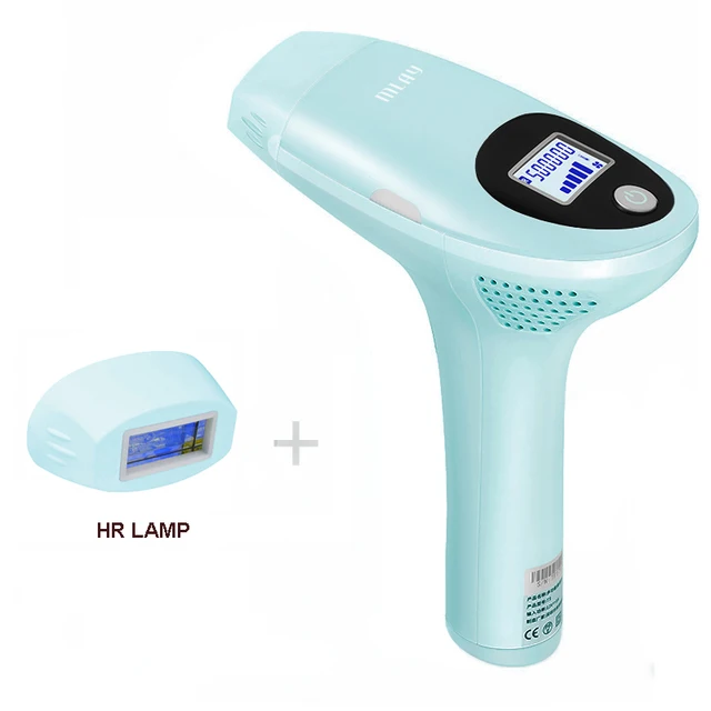 Mlay IPL Hair removal Epilator a Laser Permanent Malay Hair Removal Machine Face Body Electric depilador a Laser 500000 Flashes Skyblue 2HR lamp