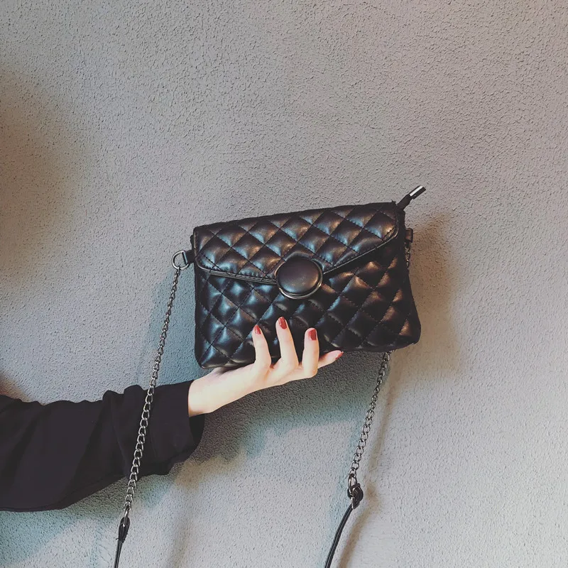 

Fashion Bags Women's 2019 Summer New Style Korean-style Graceful Rhombus Chain Bag Versatile Shoulder Bag Fashion