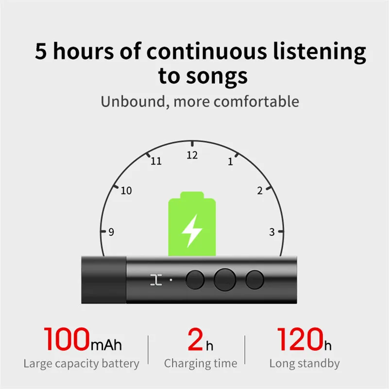 Haylou AD1 мини ручка клип Bluetooth V4.1 приемник аудио 3,5 мм AUX музыка стерео беспроводной адаптер Комплект провода наушники