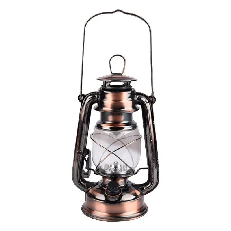 

Vintage LED Lamp Lantern Energy Saving Handheld Flashlight with Hanging Hook