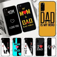 the best MOM DAD Phone Case for Huawei Y9 Y8 Y7 Y6 Y5 Y8S Y8P nova8 nova7 2018 2019 Pro soft coque cover