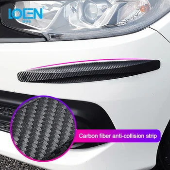 

New Car Carbon Rubber Fiber Auto Car Before And After Bumper Strip Protector Universal Car Spoiler Bumper Strip Car Styling