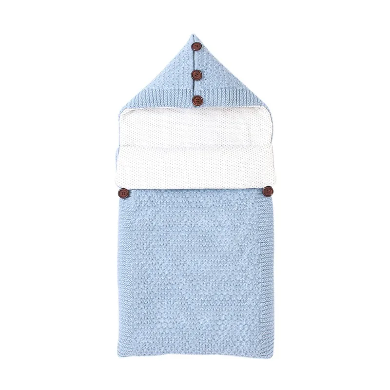 Спальный мешок для маленьких мальчиков и девочек, утепленный дизайн, одеяло для новорожденных с защитой от ударов, плед