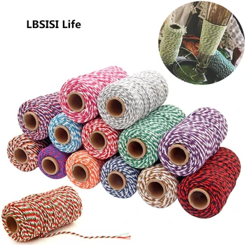 

High Quality Color Rope Home Decoration DIY Vase Christmas Wedding Accessories Bakers String Cord Craft 2mm 100 Meters