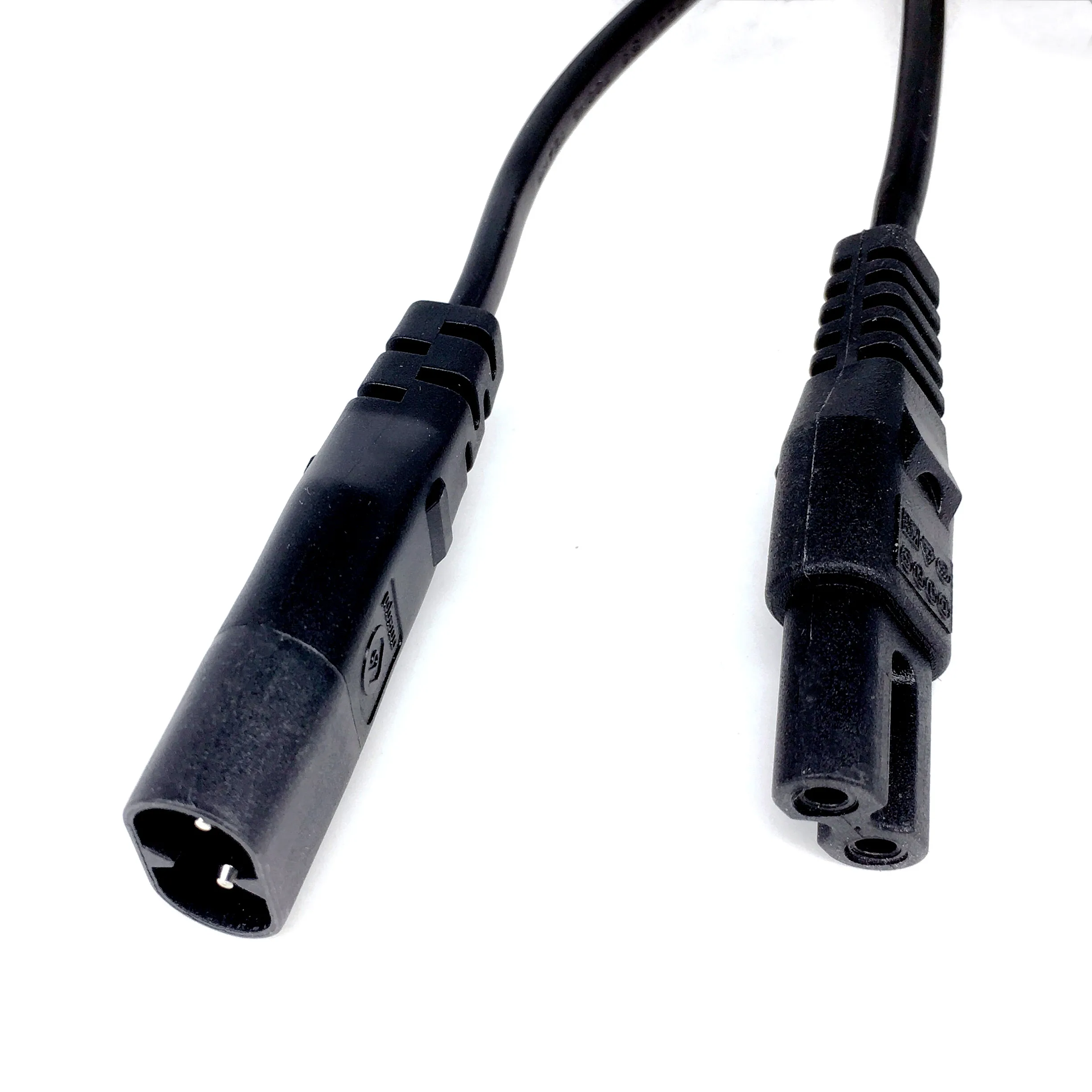 IEC 320 2Pin C7 Female To C8 Male Figure 8 Power Adapter Extension