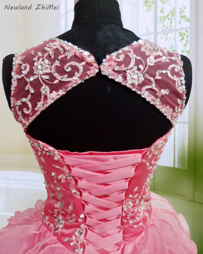 Watermelon-Red-Quinceanera-Dress-New-Design-Sweetheart-Beaded-Embroidery-Ruffles-Organza-Girl-Gala-Party-Dresses-Custom