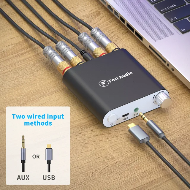 Amplificatore Hifi Mini MAMP-250BT, 100W, Bluetooth 5.0, Per PC E Diffusori, Alloggiamento In Alluminio Per Casa E Ufficio - Foto 8