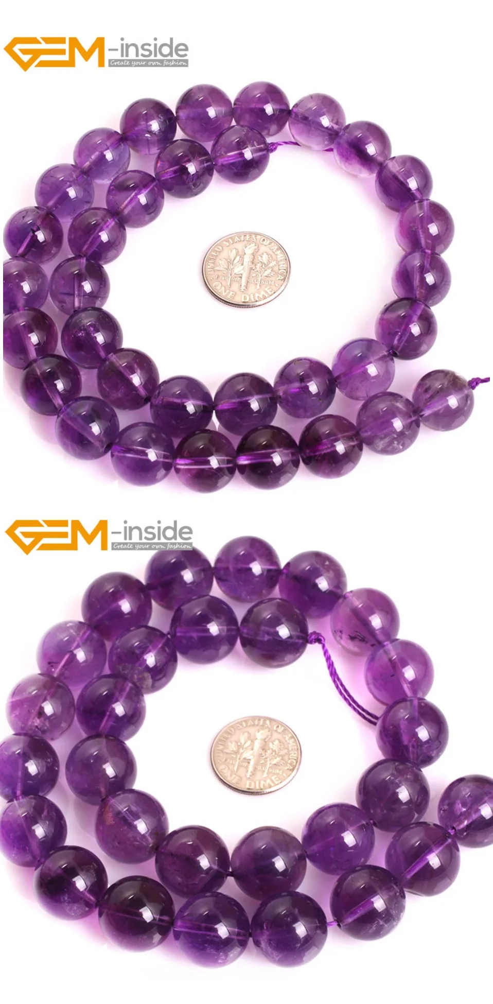 AAA класс натуральный круглый гладкий светильник пурпурные аметисты каменные бусины для изготовления ювелирных изделий ожерелье 15 дюймов сделай сам