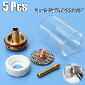

Glass Collet Stubby Chuck Gas Lens Insulator TIG Torch Cup Champagne Nozzle Kit