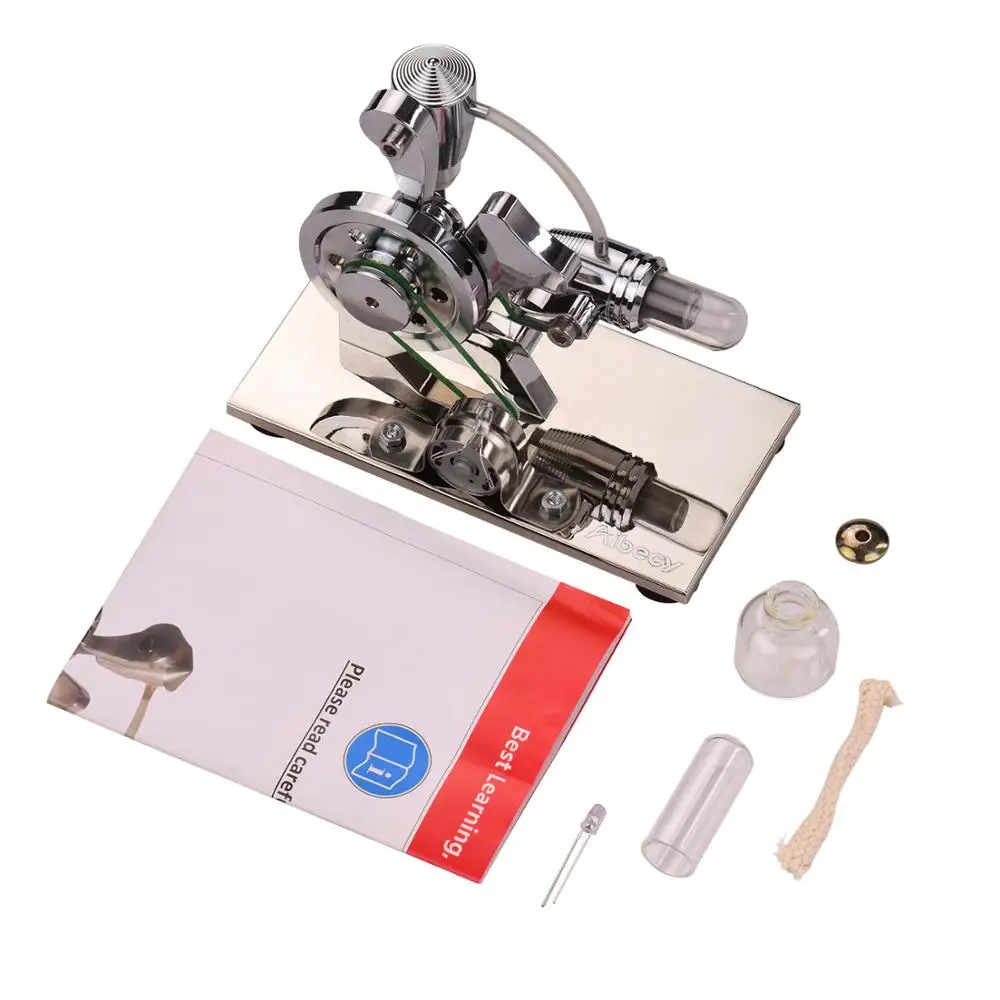 New Arrival Stainless Steel Low Temperature Mini Air Stirling Engine Motor New Arrival Stainless Steel Low Temperature Mini Air Stirling Engine Motor