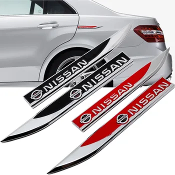 

Car-Styling Stickers for Nissan Qashqai Navara Note Xtrail Juke Leaf Titan Altima Maxima Teana Metal Chrome Decal Protection