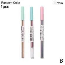 15 шт./кор. 0,5/0,7 мм Красочные грифели для механических карандашей из цветных полимеров художественный эскиз рисунка школьные канцелярские принадлежности