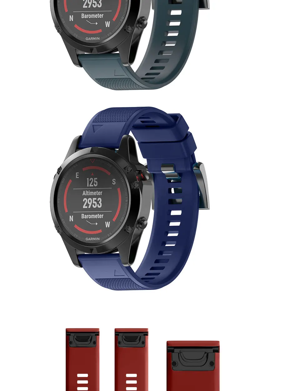 26 мм 22 мм 20 мм ремешок для часов Garmin Fenix 6X5X6 5 6s 5S plus Pro часы браслет Easyfit Quick Release часы на запястье