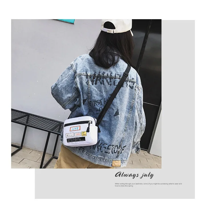 Wide-Strap Bag Fairy New Style Fashion Harajuku Square Sling Bag Shoulder Honey Disco Dancing Bag