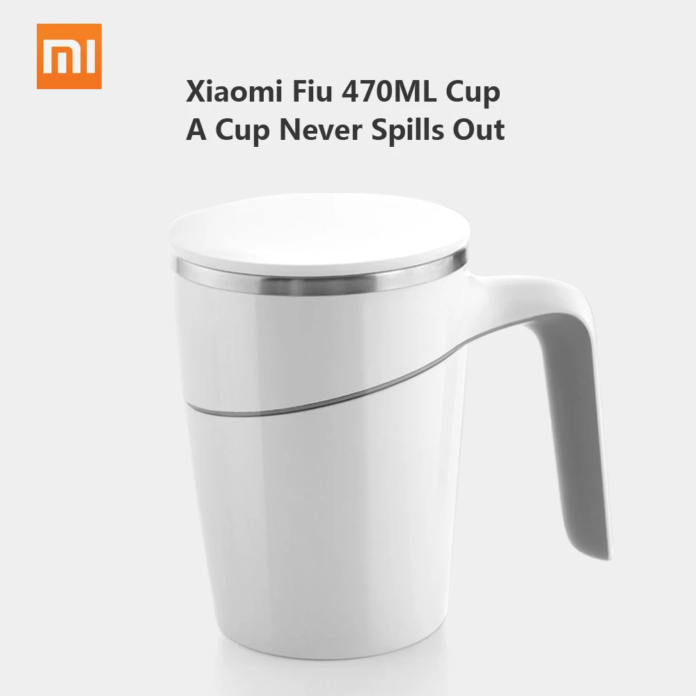 

Xiaomi Fiu 470ml Elegant Non-fall Insulation Suction Water Tea Coffee Cup Mug White Innovation Magic Splash-Proof Non-slip Cup