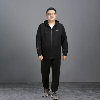 

Youth Leisure Sports Suit Men Second Piece Set Plus Fat plus Size Loose Elastic Force Running Fitness Exercise Clothing