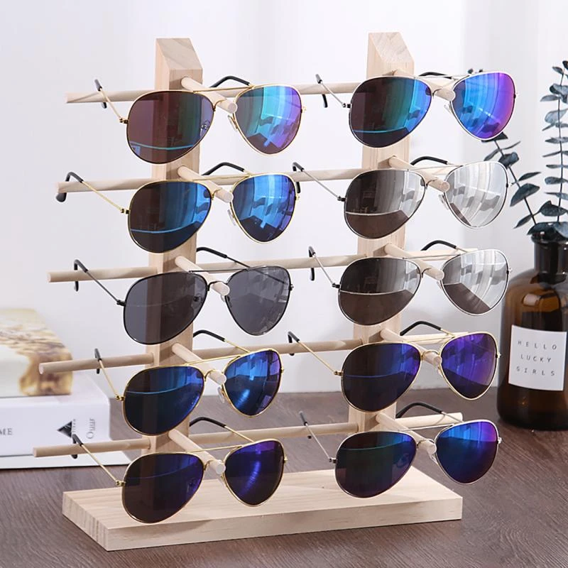 Soportes de estantería para exhibición gafas de soporte de exhibición de madera, multicapa, para puesto expositor|Soportes y estanterías de almacenamiento| - AliExpress