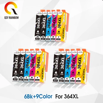 

QSYRAINBOW for HP364 XL Compatible Ink Cartridges Replacement for HP 364 xl for HP Deskjet 3070A 5510 6510 B