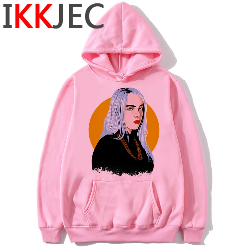 Billie Eilish Bad Guy, забавные толстовки с героями мультфильмов для мужчин/wo, Мужская теплая толстовка в стиле хип-хоп, модная уличная толстовка с капюшоном для мужчин/женщин - Цвет: 1838