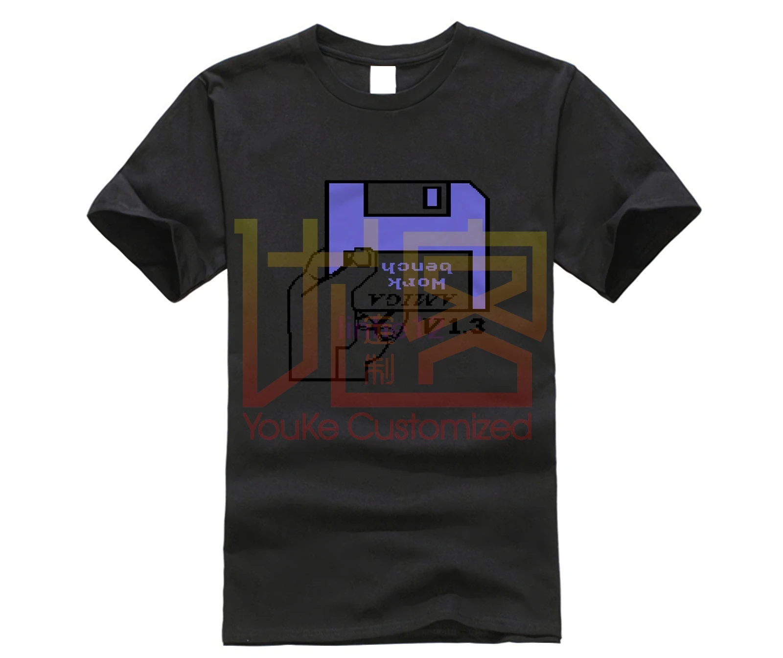 T Shirt COMMODORE C64 AMIGA Game Gamer GAMING ATARI WORKBENCH CULT Vintage Retro Harajuku Fashion Classic Men and Women Tees | Мужская