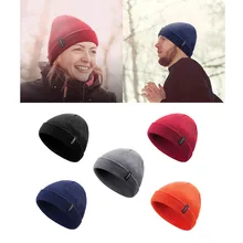 Зимняя вязаная шапка женская мужская теплая детская Шапка-бини шапка для бега Бег Велоспорт Лыжный спорт Сноубординг
