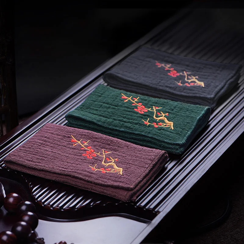  Cotton / Linen Embroidered Absorbent Tea Towel kitchen Napkin Cleaning Cloth Super Durable HP1436 c1 | Дом и сад