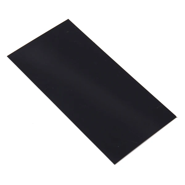 3pcs Black ABS Guitar Pickguard Material Veneer shell sheet 1 ply Blank 20x10cm