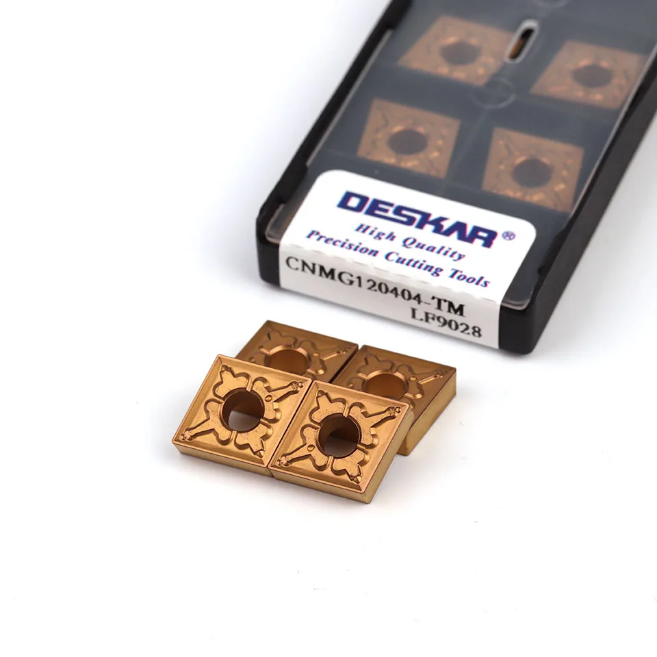 

DESKAR CNMG120404-TM CNMG120408-TM LF9018 100% оригинальный токарный станок с ЧПУ, карбидная вставка для токарных стальных деталей