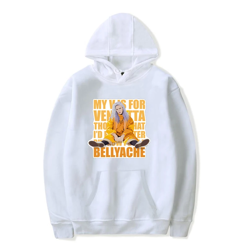 Hoodies 1 Новое поступление года; детская одежда Billie Eilish; детские толстовки с капюшоном для мальчиков и девочек; толстовки для малышей; повседневные хлопковые топы; сезон осень-зима - Цвет: Hoodies 1