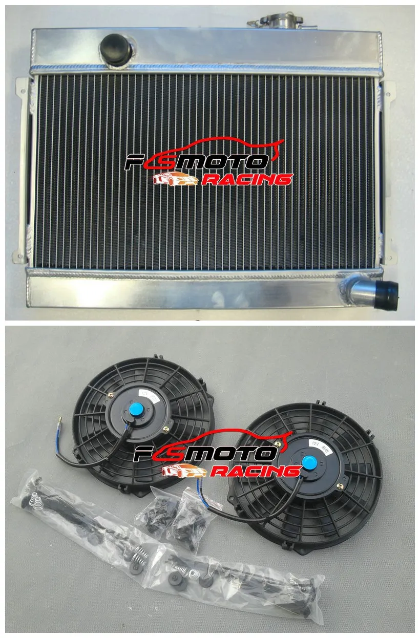3 ядра радиатор из алюминиевого сплава+ вентилятор для DATSUN 1600 ручной MT