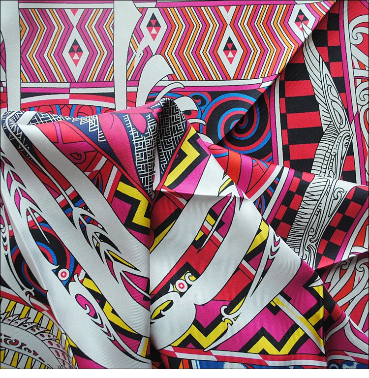 HuaJun 2 магазин | Взрывные Модели полная версия картины Роза "Kawa Ora шарф" 90 Шелковый квадратный шарф саржевый струйный шарф