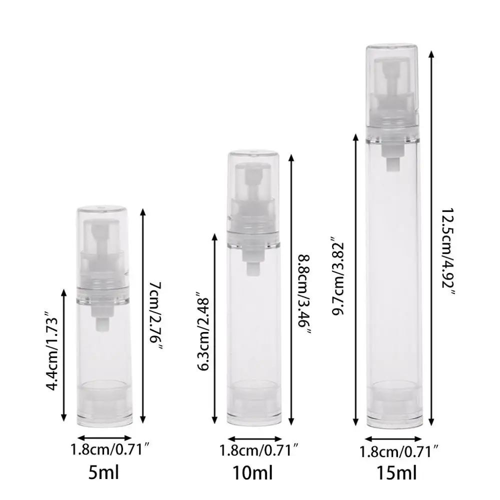 5/10/15 мл многоразовый нагреваемый пустая бутылка для парфюма распылительный насос спрей контейнер путешествия Портативный прозрачный Пластик бутылка