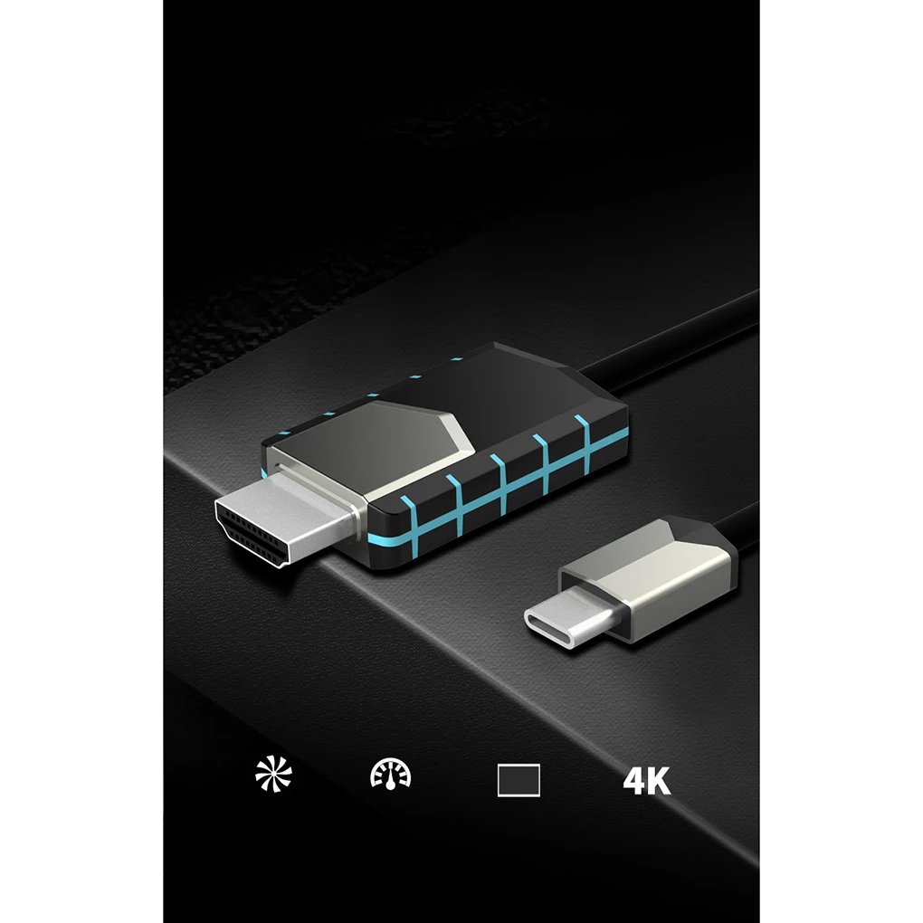 Worallymy type-c кабель видеоадаптера USB-c в HD шнур-переходник 4K разрешение ноутбука к HDTV проектору кабеля