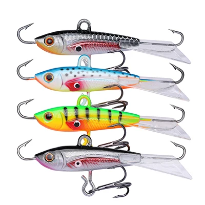 Goture Balancer Winter Fishing Lure Hard Artificial Bait jigging Lure Wobbler 5.3cm-8cm 7.37g-18g 3D Eyes Minnow Ice Fishing - Цвет: 6cm 10.5g